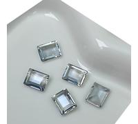 10pcs Strass Rectangulaire Cristal Décorations pour Ongles
