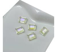 10pcs Strass Rectangulaire Cristal Décorations pour Ongles