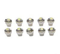 10pcs T5 pour b8.5D 5050 pour smd White LED Dashboard Bulbs 10pcs | 10-pack bright 5050 pour smd, pure white 6000K, ideal for dashboards and instrument clusters