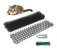 10Pcs Tapis Anti Chat avec Pointes Tapis Répulsif Puissant avec Pointes Grille Pic Anti-Chien Pic Dissuasif Barriere pour Chat Exterieur Jardin (10Pcs)