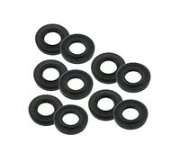 10pcs Tc Type de squelette Joint d'huile Joint en caoutchouc noir radial arbre bague d'étanchéité, 12X27X7mm