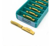 10pcs TDC3 TDC4 TT9030 TT9080 Carbide Aluminum Milling Cutter TDC3 TDC4 TT9030TT9080 Lathe Metal Turning Tool CNC Machine Blade Insert(TDC 3 TT9080)