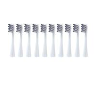 10PCS têtes de brosse, compatible avec Oclean, Flow X X PRO | F1, One, Air 2 tête de brosse à dents A(Gray)