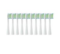 10PCS têtes de brosse, compatible avec Oclean, Flow X X PRO | F1, One, Air 2 tête de brosse à dents A(Green)