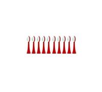 10PCS Têtes souples pour brosse à dents électrique enfant | Têtes de rechange en plastique pour brosses à dents électriques enfant, modèle A1, embouts souples(Red 10pcs head)