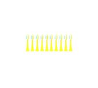 10PCS Têtes souples pour brosse à dents électrique enfant | Têtes de rechange en plastique pour brosses à dents électriques enfant, modèle A1, embouts souples(Yellow 10pcs head)