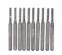 10Pcs Ti forage fraise coupe Outils CNC carbure ensemble d'usines d'extrémité Fraiseuse 1.0-3.0mm (#2)
