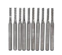 10Pcs Ti forage fraise coupe Outils CNC carbure ensemble d'usines d'extrémité Fraiseuse 1.0-3.0mm (#2)