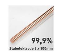 10Pcs Tige de Cuivre - Tiges Rondes de Métaux Purs Ø 8 X 100 mm pour une Étude Comparative des Propriétés des Matériaux