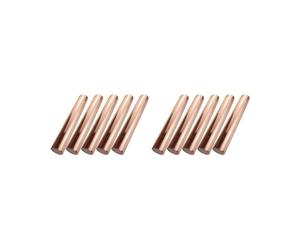 10Pcs Tige de Cuivre - Tiges Rondes de Métaux Purs Ø 8 X 100 mm pour une Étude Comparative des Propriétés des Matériaux