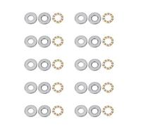 10pcs Tight Tolerance Thrust Ball Bearing Set | F9-20M / F10-18M / F12-21M | Miniature Steel Bearings for Machinery/Equipment Maintenance | High Speed & Low Friction (F9-20M 9 * 20 * 7mm)