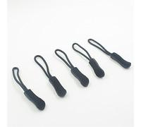 10pcs Tirette Remplacement Cordon de Tirage pour Curseur de Fermeture Eclair Sac à Dos - Noir