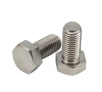 10pcs Titanium External Hex Bright Bolt M16 (30/35/40/45/100mm) - Pure Titanium Alloy Hexagon Head Screw(M16x80)