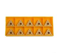 10pcs TNMG160404-MA Plaquettes de Tournage Indexables en Carbure pour Usinage de Tour CNC - Triangle ISO TNMG331 Compatible, Finition &