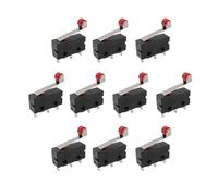 10Pcs Travel Limit Switch NO NC 3 Pin With Roller Limit Switch KW11-3Z 5A 125V-250V Lever Action Push Switches