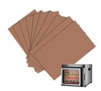 10PCS Tray Mats Set for Harvest Right Freeze Dryer Trays - Accessoire réutilisable pour machine à lyophiliser, fibre de verre, aide à empêcher les aliments de coller (17x27cm, Jaune clair)