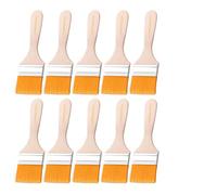 10Pcs Trim Paint Brush Set Soft Nylon Bristle Wood Handle Include 1 Pair Gloves for Edges Painting Wall Cabinet Painting Household Cleaning Tools