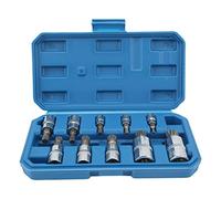 10pcs Triple Square Spline Bit Socket Set 1/4in 3/8in 1/2in Drive Triple Square Bits Kit Pour Voiture