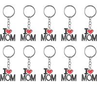 10pcs trousseau de clés allié matériel coeur pendentif familles anniversaire pièces de temps clés décorationmom