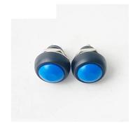 10pcs Two Pins 12mm DIY Reset Small-sized Push Button Switch Momentary Electrical Power Horn Switches NWPNLXEA(Blau)