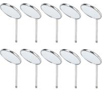 10pcs Type 5 Dental Inspection Mirror Stainless Steel Clear Observation Oral Care Teeth Mirror (miroir d'inspection dentaire en acier inoxydable)