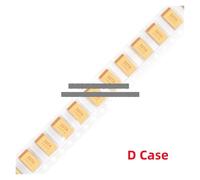 10pcs Type D 100UF 150UF 220UF 330UF 470UF 680UF Tantalum Capacitor 2.5V 4V 6V 6.3V 10V 16V 25V 35V 50V 4.7/6.8/10/15/22/33/47UF NWPNLXEA(D 16V 150UF 157)