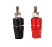 10pcs U50 4 mm Terminal de cuivre Red Black Enceneur de Haut-Parleur Amplificateur Terminal Audio Hex Terminal de Haute qualité Abs Copper Matière pour Les Accessoires de Test