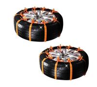 10Pcs Universal Snow Chains Anti Slip Tire Chains for Car Adjustable Anti-Skid Chains Car Tire Universal Tire Snow Chain Emergency Survival Traction for Most Car Truck SUV