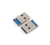 10Pcs USB 3.0 Type A 9-Pin Male PCB SMT Solder Plug Connector NWPNLXEA