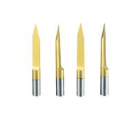 10pcs V Groove CNC Router Bits Set - 1/8 Inch Shank, 10-90 Degree Tungsten Carbide End Mill for Precision Machining(3.175x10x0.1mm)