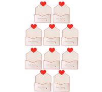 10Pcs Valentine's Day Floral Envelope Boxes | 10pack Valentine Envelope Boxes, Flower Bags For Kids Family Wife Mother Sister Daughter Holiday Blessings New Year Party