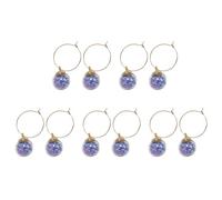10pcs Verre À Vin Charme Avec Anneaux Marqueurs De Boisson Étiquette Pour Boire Du De Champagnes Party Decoration Verre Accessoires