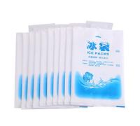 10Pcs Vessies de Gel à Eau Poches à Glace Pack Froid pour Fra?cheur des Nourritures et Soulagemnt de la Douleur (200ml)