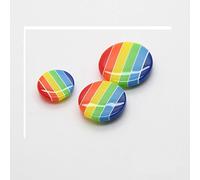 10PCS Vêtements Bouton - Coloré Arc-en-Ciel Boutons Résine DIY Artisanat À Coudre Boutons (15mm)