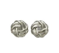10pcs Vintage Knot Metal Buttons for Coat/Sweater/Cardigan DIY, Irregular Buttons (12/17/22mm) Gold Silver pour femmes filles accessoires décoratifs(Silver,12mm-0.47in-10pcs)