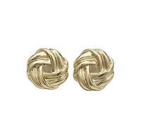 10pcs Vintage Knot Metal Buttons for Coat/Sweater/Cardigan DIY, Irregular Buttons (12/17/22mm) Gold Silver pour femmes filles accessoires décoratifs(Gold,17mm-0.67in-10pcs)