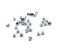 10pcs vis de tondeuse à cheveux pour 8591 vis à embout fixe suite pour couteau à deux trous cisailles électriques accessoire vis à lame-argent
