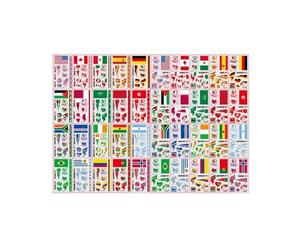 10Pcs Waterproof National Flag Temporary Tattoos, World Cup Fan Face & Body Stickers For Football Match Day Decor(NL)