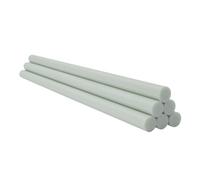 10pcs White Fiberglass Rods - 50cm Length, Solid Glass Fiber Support Bars, 0.8/1/1.5/2.0/2.5mm for Various Applications(2.5x500mm)