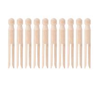 10pcs Wooden Spools Embroidery Cross Stitch Thread Wool Winding Storage Rods Sewing Accessory
