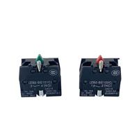 10pcs XB2 Series Accessory 10A Silver/Brass Block Push Button Switch ZB2BE102C (NC) ZB2-BE101C (NO) NWPNLXEA(NO NC Each 5pcs,Silver Contact)