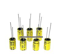 10pcs100v1.5/2.2/3.3U/4.7/6.8/10UF/15/22/33/47uf NP 8x12mm frequency division electrodeless NP electrolytic capacitor NWPNLXEA(5.6UF 100V 8X12MM)