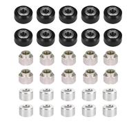 10petites poulies à Fente en V avec Double roulement+colonnes excentriques hexagonales+colonnes d'isolation Rondes pour pièces d'imprimante 3D