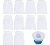 10Pièces Filtre Skimmer Piscine,Panier de Bassin Sol Bache Epuisette Filet Couvercle Filtrante,Anti Sable Filtrantes Joint Tapis Liner Net Skim Chlore Prefiltre,pour Aquarium Pool Exterieur Fontaine