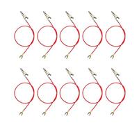 10pieces Metal Clip Test Câbles 23 Cm Longueur À Clip Métallique À Une Seule Fin Test Pour Les Tests D'équipement Électronique L'expérience Électrique