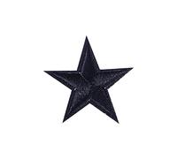 10pièces Patch Étoile Brodée Thermocollante Noir Pour Vêtements Badge Décoratif Pour T-shirt Jeans Veste Projet Diy