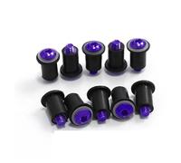 10Pièces / Set M5X15mm Boulon De Pare-Brise De Moto Pour YZF R1 R6 R7 600R 750R 1000R FZ1 FZ6 FZ6R FJR1300 Vis Écrous(BLEU)