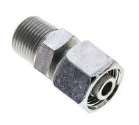 10S & 3/8'' NPT Acier zingue Raccord tournant droit avec filetage mâle 630 bar Ajustable ISO 8434-1