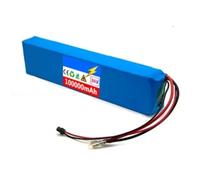 10S3P 36V 100Ah Lithium ION Battery Pack Built in BMS with and Charger Waterproof PVC shell Abrasion-resistant for 100W-500W Electric Scooter Ebike Bicycle 36V 100Ah,T+DC