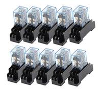 10set 12V 24V DC 110V 220V 380V AC bobine relais de puissance LY2NJ DPDT 8 broches HH62P JQX-13F avec socle OK(AC 36V)
